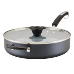 Farberware Disney Monochrome 4.5qt Ceramic Nonstick Saute Pan With Lid And Helper Handle Black: Large Pan, Dishwasher-Safe -Cookware Store GUEST 652aa1e3 fc6c 46d9 8293 011c7427abad