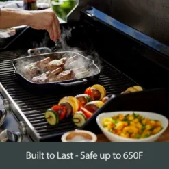 All-Clad Cast Iron Enameled Square Grill With Acacia Trivet 11 Inch -Cookware Store GUEST 657e1207 b7c7 4158 8d2c eb7b7059e85d