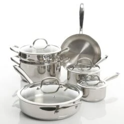 Kenmore Elite Devon 10 Piece Heavy Gauge Stainless Steel Cookware Set -Cookware Store GUEST 658fc28e 638f 48a8 80c1 7ad0960ec901