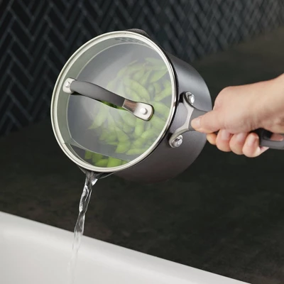 Circulon A1 Series With ScratchDefense Technology 8pc Nonstick Induction Cookware Pots And Pans Set - Graphite: Dishwasher-Safe, Tempered Glass Lids 6 Circulon A1 Series With ScratchDefense Technology 8pc Nonstick Induction Cookware Pots And Pans Set - Graphite: Dishwasher-Safe, Tempered Glass Lids - Image 4