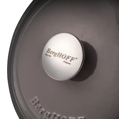 BergHOFF Neo 7Qt. Cast Iron Round Covered Dutch Oven, Oyster 13 BergHOFF Neo 7Qt. Cast Iron Round Covered Dutch Oven, Oyster - Image 11