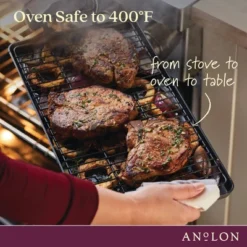 Anolon Advanced Home 10"x18" Double Burner Griddle Moonstone: Nonstick Stovetop Griddle Pan For Gas & Electric Cooktops 20 Anolon Advanced Home 10"x18" Double Burner Griddle Moonstone: Nonstick Stovetop Griddle Pan For Gas & Electric Cooktops -Cookware Store GUEST 667059d0 06ab 4ca4 a5dc f7bf074f506a