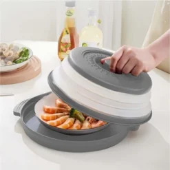 Itopfox Microwave Splatter Cover With Anti-scald Base Plate, Large Plastic & Silicone Vented Collapsible Guard Lid, Plate Holder & Kitchen Colander 16 Itopfox Microwave Splatter Cover With Anti-scald Base Plate, Large Plastic & Silicone Vented Collapsible Guard Lid, Plate Holder & Kitchen Colander -Cookware Store GUEST 66d5da6b 187f 411b aa33 d9f0d6ae92d7