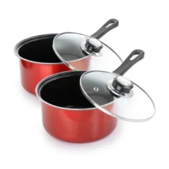 Gibson Everyday Cardinal 7 Piece Nonstick Steel Cookware Set In Red -Cookware Store GUEST 66e0e278 9bc6 44a3 8dc7 8de86b529f1d