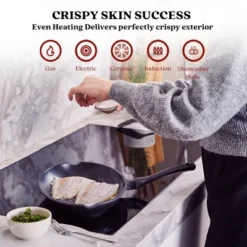 Alva Energy Ceramic Nonstick Fish Pan 13.4" Oval Frying Pan For Cooking Fish, Non Toxic, Easy To Clean, Compatible With All Stovetops & Induction Safe 14 Alva Energy Ceramic Nonstick Fish Pan 13.4" Oval Frying Pan For Cooking Fish, Non Toxic, Easy To Clean, Compatible With All Stovetops & Induction Safe -Cookware Store GUEST 66ee8ba1 9994 47ab b526 26380b0e5df4