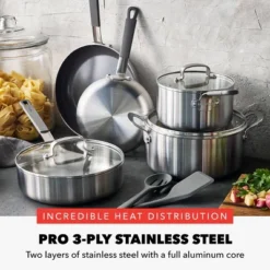 Bobby Flay 10pc Stainless Steel Cookware Set 16 Bobby Flay 10pc Stainless Steel Cookware Set -Cookware Store GUEST 672f98c8 bdc1 4ba2 a64d 1696a6463362