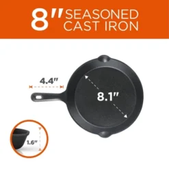 COMMERCIAL CHEF Pre-Seasoned Cast Iron 3-Piece Skillet Set, 6Inch 8Inch 10 Inch, Black 12 COMMERCIAL CHEF Pre-Seasoned Cast Iron 3-Piece Skillet Set, 6Inch 8Inch 10 Inch, Black -Cookware Store GUEST 6867c32e 76da 4a4c 8390 f04548e56842