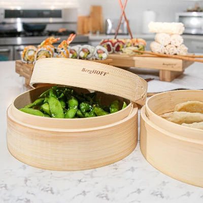 BergHOFF 7" Bamboo Steamer 5 BergHOFF 7" Bamboo Steamer - Image 3