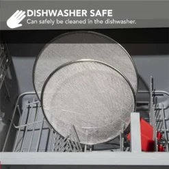 Alpha Living 13", 11.5", 9.5" Splatter Guards For Frying Pan & Food Strainer And Universal Cookware - Stops 99% Of Hot Oil Splash - RED Handle -Cookware Store GUEST 68f8b5e7 20d2 403d a514 31e90ec96cbb