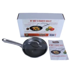 Lehman's Lightweight Cast Iron Skillet, Durable Nitrogen Hardened Cookware, No Need To Season, Cool Stainless Steel Handle, Heatproof Glass Lid, 8 In -Cookware Store GUEST 69d28e78 60ae 4bff ae9b ab62a5fe8322