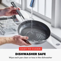 Bobby Flay 2pk (8" And 10") Stainless Steel Ceramic Nonstick Fry Pan Set -Cookware Store GUEST 69e127f2 b0d8 41af 81d7 dcf025b9b258