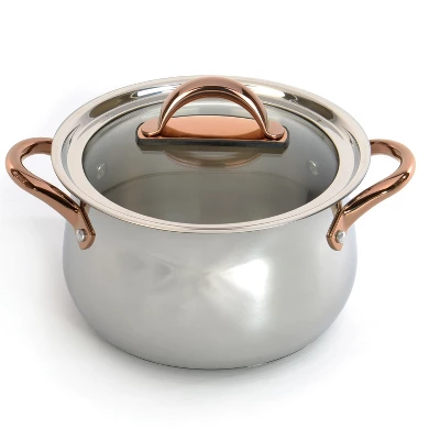 BergHOFF Ouro Gold 16Pc 18/10 Stainless Steel Cookware Set With Glass Lids 13 BergHOFF Ouro Gold 16Pc 18/10 Stainless Steel Cookware Set With Glass Lids - Image 11