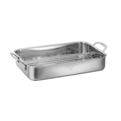 Cuisinart Chef's Classic 14" Stainless Steel Lasagna Pan & Stainless Roasting Rack: Dishwasher-Safe, Riveted Handle -Cookware Store GUEST 6aa95fbf 5873 4850 b6be 616eb24eee6d