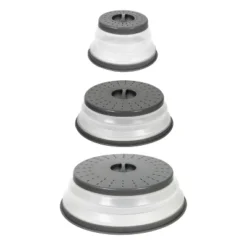 Tovolo 3pk Silicone Collapsible Microwave Food Cover Charcoal -Cookware Store GUEST 6acabe17 2de7 4903 912e 47650e499554