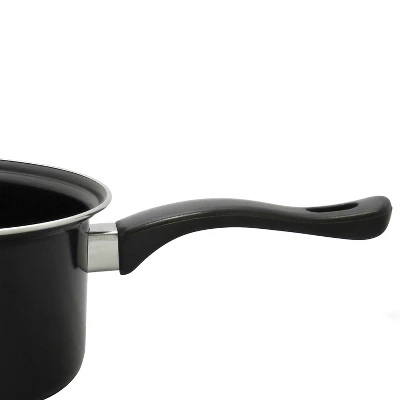 Brentwood 2-Piece Nonstick Carbon Steel Saucepan Set In Black 6 Brentwood 2-Piece Nonstick Carbon Steel Saucepan Set In Black - Image 4