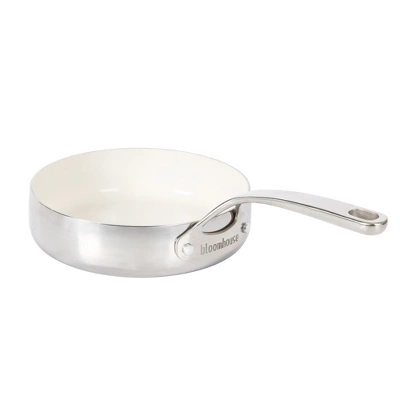 Bloomhouse 8 Inch Triply Stainless Steel Fry Pan W/ Non-Stick Non-Toxic Pro Ceramic Interior Frying Pan 5 Bloomhouse 8 Inch Triply Stainless Steel Fry Pan W/ Non-Stick Non-Toxic Pro Ceramic Interior Frying Pan - Image 3