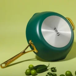 Frok 13" Frying Pan Wok Skillet Quick Heat Aluminum - Ceramic Nonstick Cookware W/ Lid -Cookware Store GUEST 6b734d4c 5bc5 4b1f b892 ae9f146f0d8f