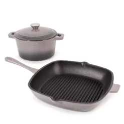 BergHOFF Neo 3Pc Cast Iron Cookware Set, 3Qt Covered Dutch Oven & 11" Grill Pan -Cookware Store GUEST 6c23d20a cb39 45f5 a555 ec720be74011