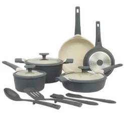 Oster® Oster Rooney 12 Piece Cast Aluminum Ceramic Nonstick Cookware Set In Grey -Cookware Store GUEST 6c5d3329 8694 4bb8 b981 638f476d2b53