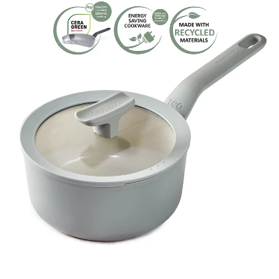 BergHOFF Balance Non-stick Ceramic Saucepan 7", 2.1qt. With Glass Lid, Recycled Aluminum 10 BergHOFF Balance Non-stick Ceramic Saucepan 7", 2.1qt. With Glass Lid, Recycled Aluminum - Image 8
