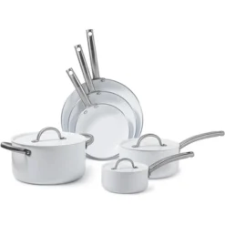 Black & Decker BLACK+DECKER 9-Piece Ceramic White Aluminum Cookware Set, Pots And Pans Set With Ceramic Non-Stick Coating 15 Black & Decker BLACK+DECKER 9-Piece Ceramic White Aluminum Cookware Set, Pots And Pans Set With Ceramic Non-Stick Coating -Cookware Store GUEST 6f6e2bac c684 4019 92e0 33a462f4f6ce