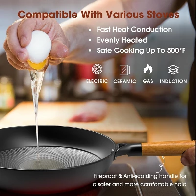Imarku Pot Set With Removeable Handle, 8inch & 12inch Honeycomb Nonstick Frying Pan Set, Dishwasher Safe, Oven Safe Fast Heating Pots And Pans Set 5 Imarku Pot Set With Removeable Handle, 8inch & 12inch Honeycomb Nonstick Frying Pan Set, Dishwasher Safe, Oven Safe Fast Heating Pots And Pans Set - Image 3