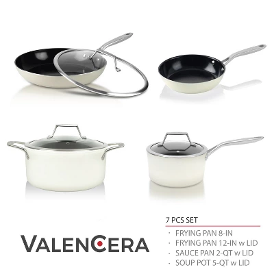 TECHEF ValenCera - 7pc Ceramic Nonstick Cookware Set 3 TECHEF ValenCera - 7pc Ceramic Nonstick Cookware Set
