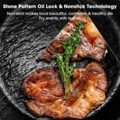 Imarku Professional Cooking Utensils , Nonstick Cast Iron Skillets 3pcs, 8 Inch, 10 Inch, 12 Inch Frying Pizza Pans , Steak Pans, Dishwasher Safe -Cookware Store GUEST 7141d84e 19df 4f1f b596 0a08d95b4ed8