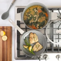 Oster® Oster Ambrose 10 Piece Forged Aluminum Ceramic Nonstick Cookware Set In Grey -Cookware Store GUEST 7177bb80 de0b 4a98 92da 3ea271d0523f