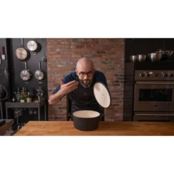 Gibson Home Babish 6qt Round Matte Enamel Cast Iron Dutch Oven: 14.75" Braisers, Hand Wash, Non-Induction Compatible 28 Gibson Home Babish 6qt Round Matte Enamel Cast Iron Dutch Oven: 14.75" Braisers, Hand Wash, Non-Induction Compatible -Cookware Store GUEST 71793e03 016e 4b7e 96e0 0ab82b7ea415