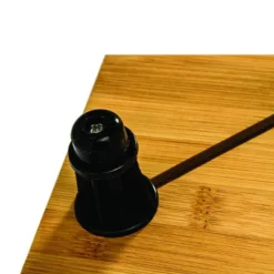 Camco 43548 4 Burner Grooved Bamboo Stove Top Work Surface With Adjustable Legs