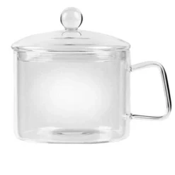 Itopfox Mini Glass Bowl With Lid & Handle, 44oz For Noodles, Pasta, Soup, Cereals, Fruits, BPA Free, Microwave & Dishwasher Safe -Cookware Store GUEST 72481adf e640 4d09 84f0 09b9989e7a52