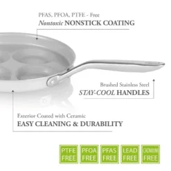 TECHEF CeraTerra - Ceramic Nonstick 4-Cup Multi Egg Pan -Cookware Store GUEST 731bd8b5 c50c 449b b310 7034699e22c0