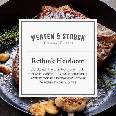 Merten & Storck 12"x10" Pre Square Grill Pan: Cast Iron, Steel Handle, Induction Compatible, Hand Wash Only 4 Merten & Storck 12"x10" Pre Square Grill Pan: Cast Iron, Steel Handle, Induction Compatible, Hand Wash Only - Image 2
