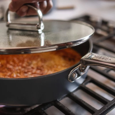 Joseph Joseph 9.5" Fry, 3.8qt Saute Pan And Lid Space Saving Ceramic Nonstick 3pc Cookware Set 10 Joseph Joseph 9.5" Fry, 3.8qt Saute Pan And Lid Space Saving Ceramic Nonstick 3pc Cookware Set - Image 8