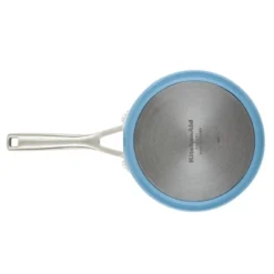 KitchenAid Hard Anodized 3qt Nonstick Ceramic Cookware Sauce Pan - Blue Velvet: Tempered Glass Lid, Stainless Steel Handle -Cookware Store GUEST 75481c01 affd 49cc 8024 856f6b325fc9