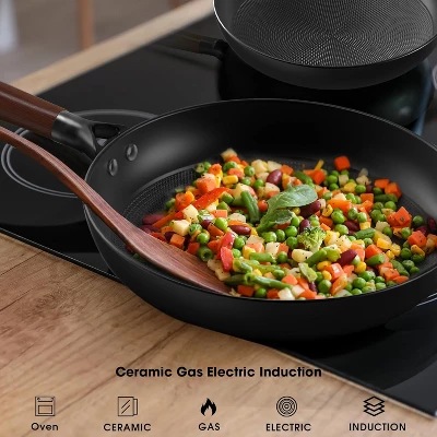 Non Stick Pan, 10 Inch Cast Iron Skillet With Removable Handle, Honeycomb Cooking Surface Cast Iron Pan Dishwasher Safe 7 Non Stick Pan, 10 Inch Cast Iron Skillet With Removable Handle, Honeycomb Cooking Surface Cast Iron Pan Dishwasher Safe - Image 5