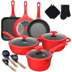 Pots Pans Set, Imarku 16pcs Cookware Sets Nonstick Granite Coating, Induction Kitchen Cookware Easy To Clean,Cooking Pot Pan Set With Stay-Cool Handle -Cookware Store GUEST 75d1fde4 de0d 4d2f 9975 91b1bd81ee6d