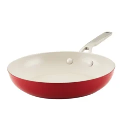 KitchenAid 10" Hard Anodized Ceramic Nonstick Frying Pan Empire Red: KitchenAid Cookware, Hand Wash, Gas & Electric Compatible -Cookware Store GUEST 764ae833 4ffe 4fc5 ac8e 4b8f7bd6c3b2