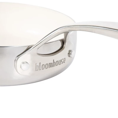 Bloomhouse 8 Inch Triply Stainless Steel Fry Pan W/ Non-Stick Non-Toxic Pro Ceramic Interior Frying Pan 7 Bloomhouse 8 Inch Triply Stainless Steel Fry Pan W/ Non-Stick Non-Toxic Pro Ceramic Interior Frying Pan - Image 5