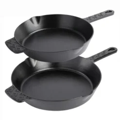 Spice By Tia Mowry Savory Saffron Pre-seasoned 2 Piece 10in And 12in Cast Iron Skillet Set -Cookware Store GUEST 76a13fa8 4cdc 4cb1 838c b5fdc2fd86fb