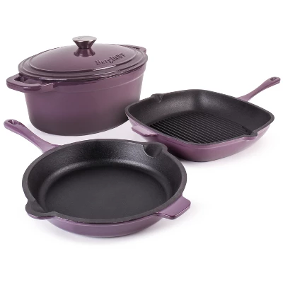 BergHOFF Neo Cast Iron 4Pc Set, Fry Pan 10", Square Grill Pan 11", & 5qt. Covered Dutch Oven 21 BergHOFF Neo Cast Iron 4Pc Set, Fry Pan 10", Square Grill Pan 11", & 5qt. Covered Dutch Oven - Image 19