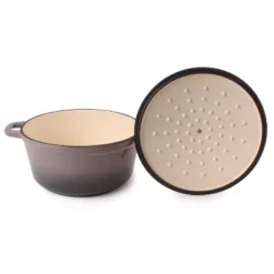 BergHOFF Neo 7Qt. Cast Iron Round Covered Dutch Oven, Oyster 22 BergHOFF Neo 7Qt. Cast Iron Round Covered Dutch Oven, Oyster -Cookware Store GUEST 791b8769 1120 449b ae4f 5222c314dfce