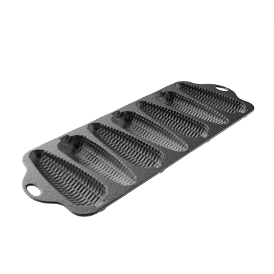 Hastings Home Cast Iron Pre-Seasoned Cornbread Pan With 7 Corncob Sticks 4 Hastings Home Cast Iron Pre-Seasoned Cornbread Pan With 7 Corncob Sticks - Image 2