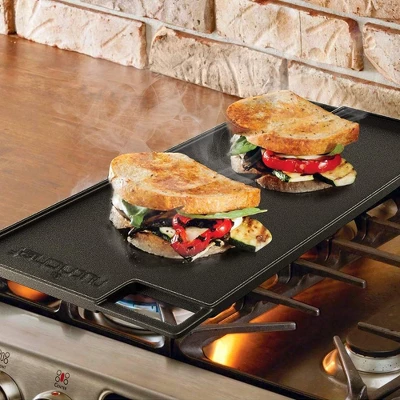 NutriChef 18'' Reversible Cast Iron Grill Pan - Flat & Grilled Cooking NCCIRG59 8 NutriChef 18'' Reversible Cast Iron Grill Pan - Flat & Grilled Cooking NCCIRG59 - Image 6