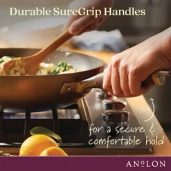Anolon Advanced Home 12" Hard Anodized Nonstick Stir Frying Pan Bronze -Cookware Store GUEST 7b09c35d dddd 4447 8e88 5f17a265d711