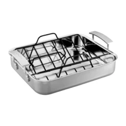 Demeyere Industry 5-Ply Stainless Steel 15.7 X 13.3-inch Roasting Pan -Cookware Store GUEST 7b7634c3 68bd 4ff2 ab3b 489f20f1b017