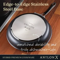 Anolon X 8.5" And 10" Hybrid Nonstick Induction Frying Pan Se Charcoal Gray -Cookware Store GUEST 7bef03c8 c96c 4d6b 8f5d 52fee27e386e