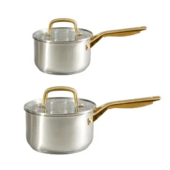 Oster® Oster Davinelle 12 Piece Stainless Steel Cookware Set In Silver With Gold Handle 11 Oster® Oster Davinelle 12 Piece Stainless Steel Cookware Set In Silver With Gold Handle -Cookware Store GUEST 7cc6f8ec 2aba 4c45 ae6f a626e78eb7be