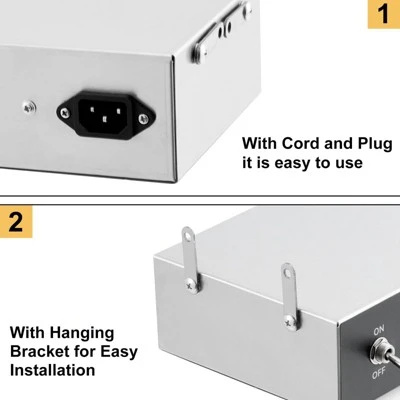 Commerical Food Warmer Lamp, Strip Food Heat Station With Chain And Us Plug, 110v 4 Commerical Food Warmer Lamp, Strip Food Heat Station With Chain And Us Plug, 110v - Image 2